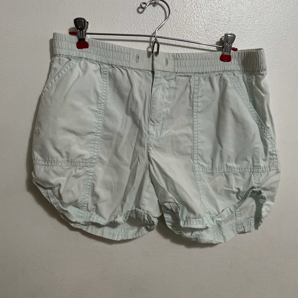 Lou & Grey Mint Green Drawstring Utility Shorts – Size S